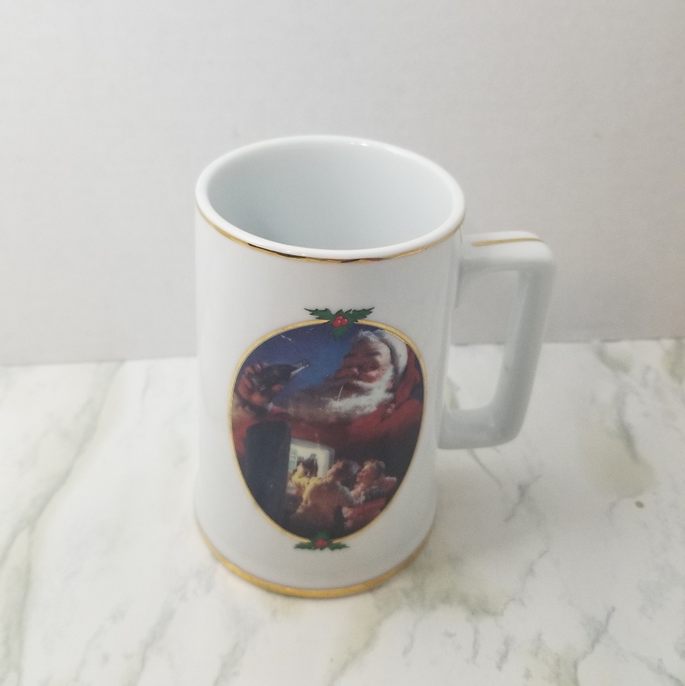 Vintage Santa poem Mug. Santa Coca-Cola